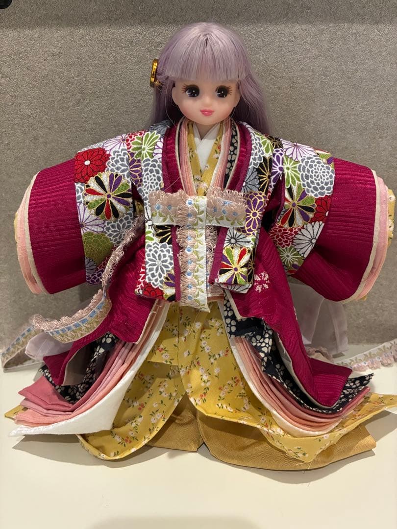 リカちゃん ひな祭り 十二単風衣装 【衣装のみ】