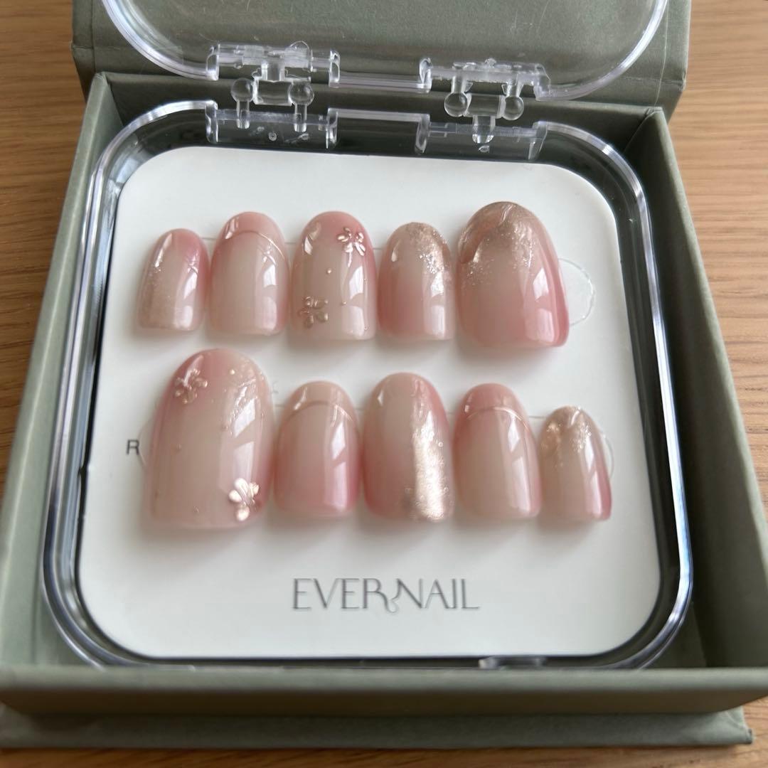 (10%引今週末限定)EVERNAIL K Rosy Bloom 専用粘着剤なし
