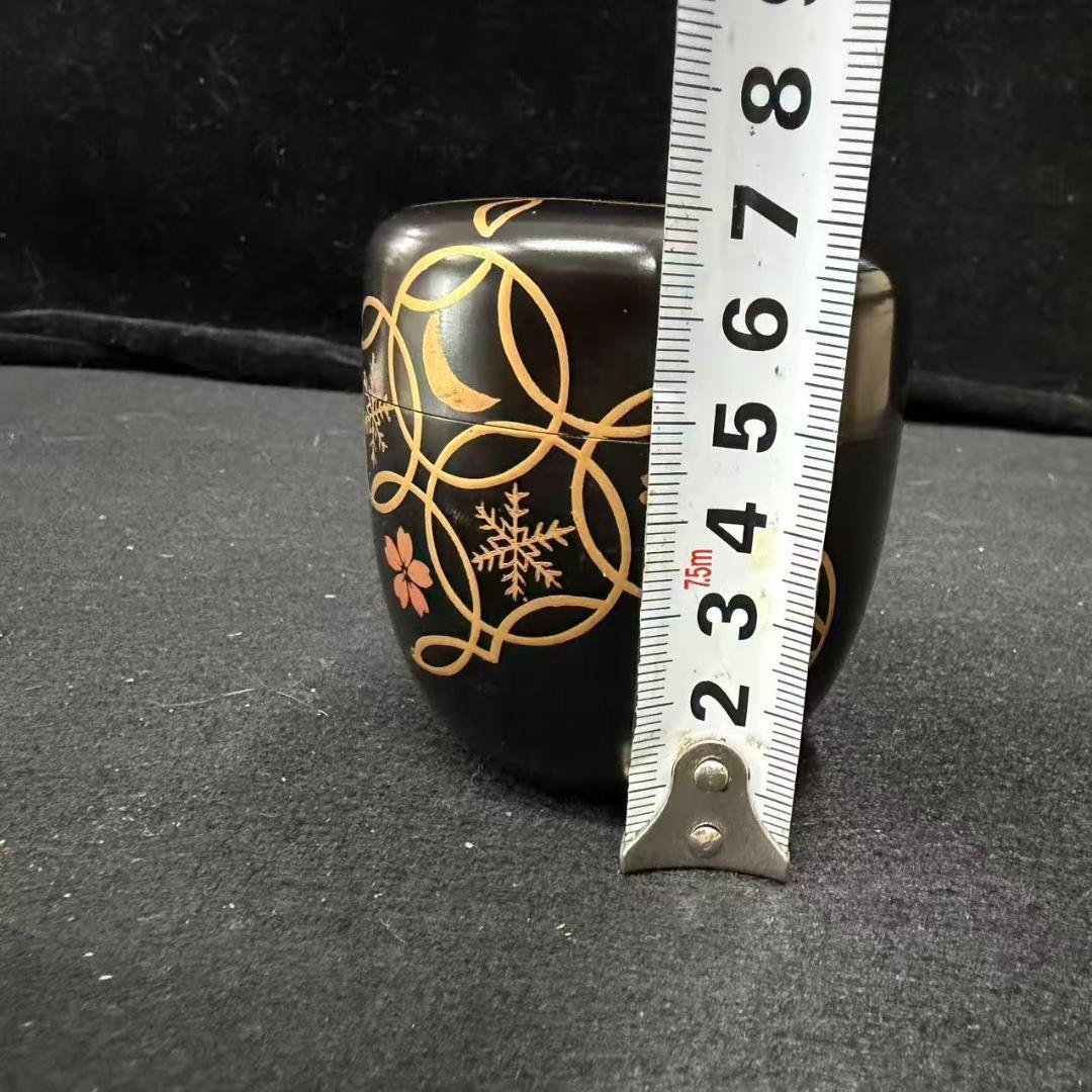 茶道具　千穂造　七宝蒔絵　中棗　共箱