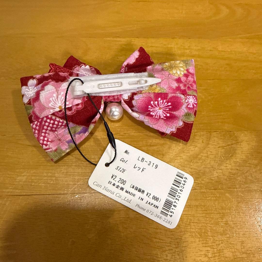 きゃんナナ　和ロリ　レッドS+Mサイズとバレッタセット