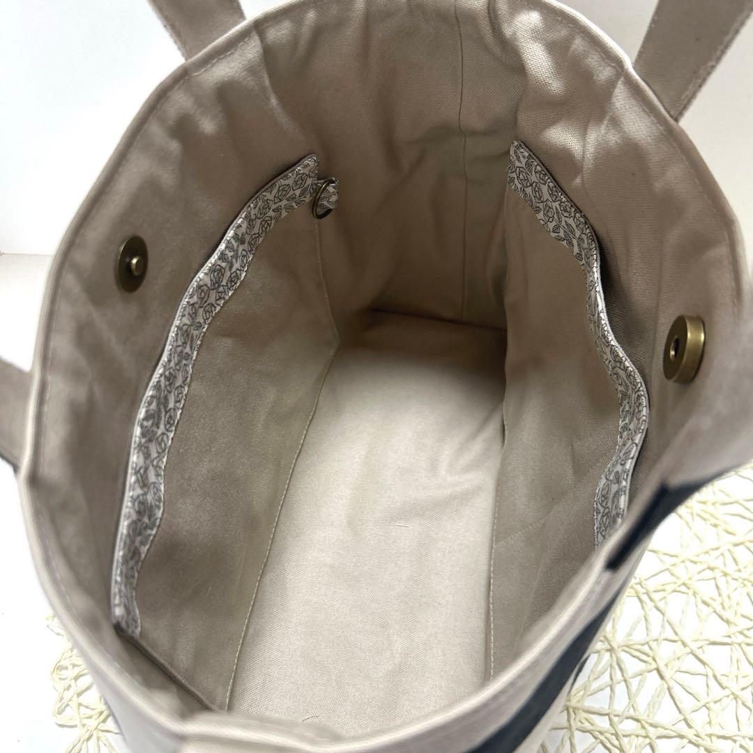 《オークション》ミナペルホネンパニーニ風トートバッグ　ハンドメイド