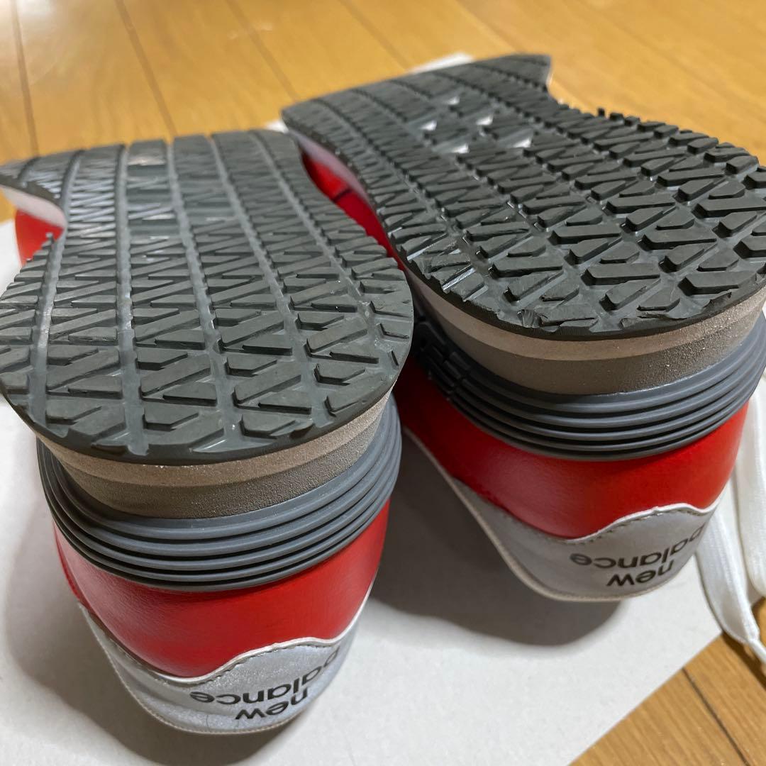 new balance 赤 スニーカー安全靴