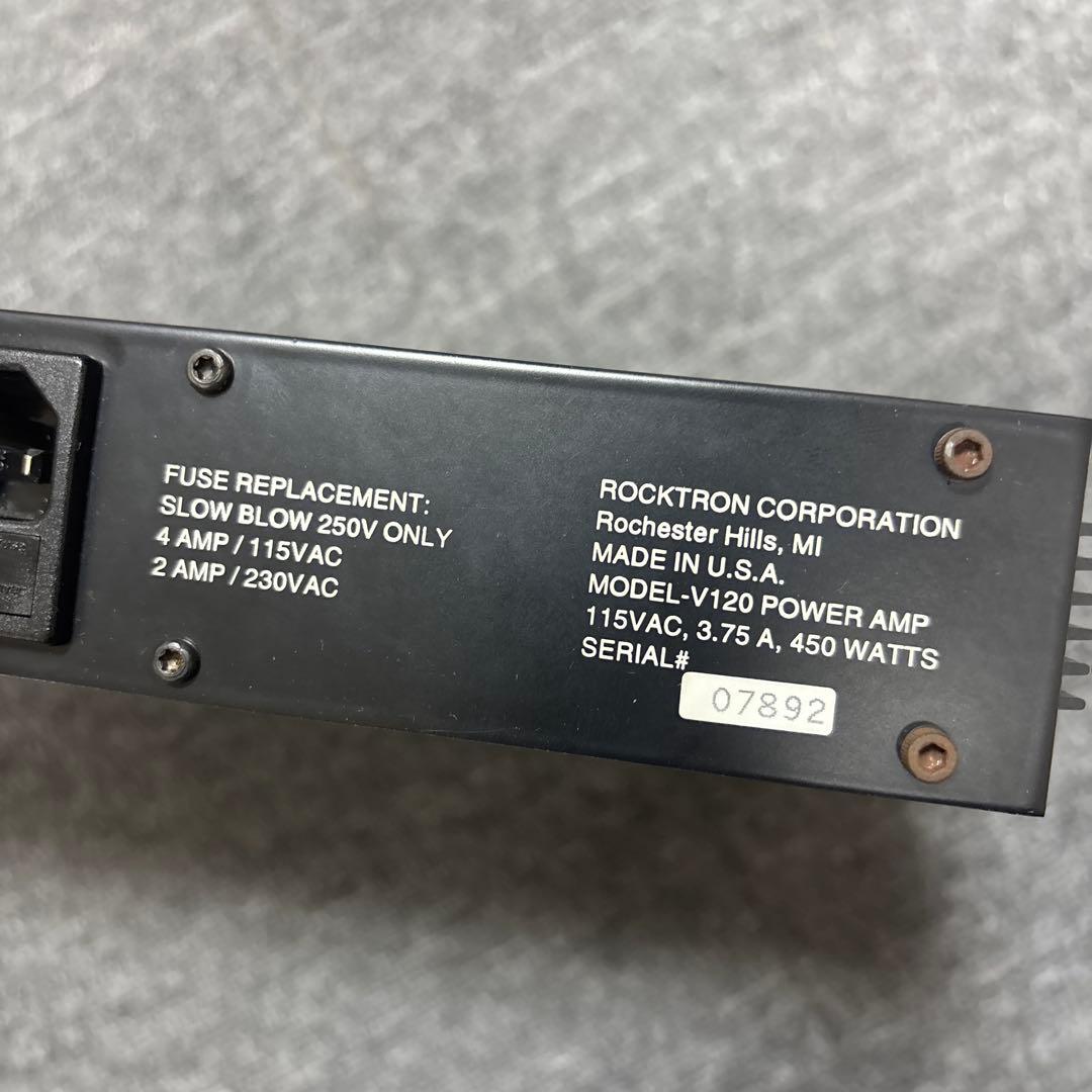 ROCKTRON Velocity 120 1U ギター用 パワーアンプ