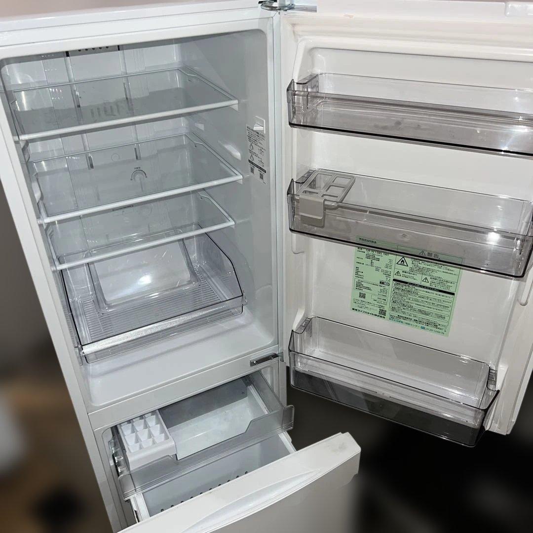 ⭐︎ほぼ新品/TOSHIBA/現行モデル/ホワイト家電/冷蔵庫2025年製