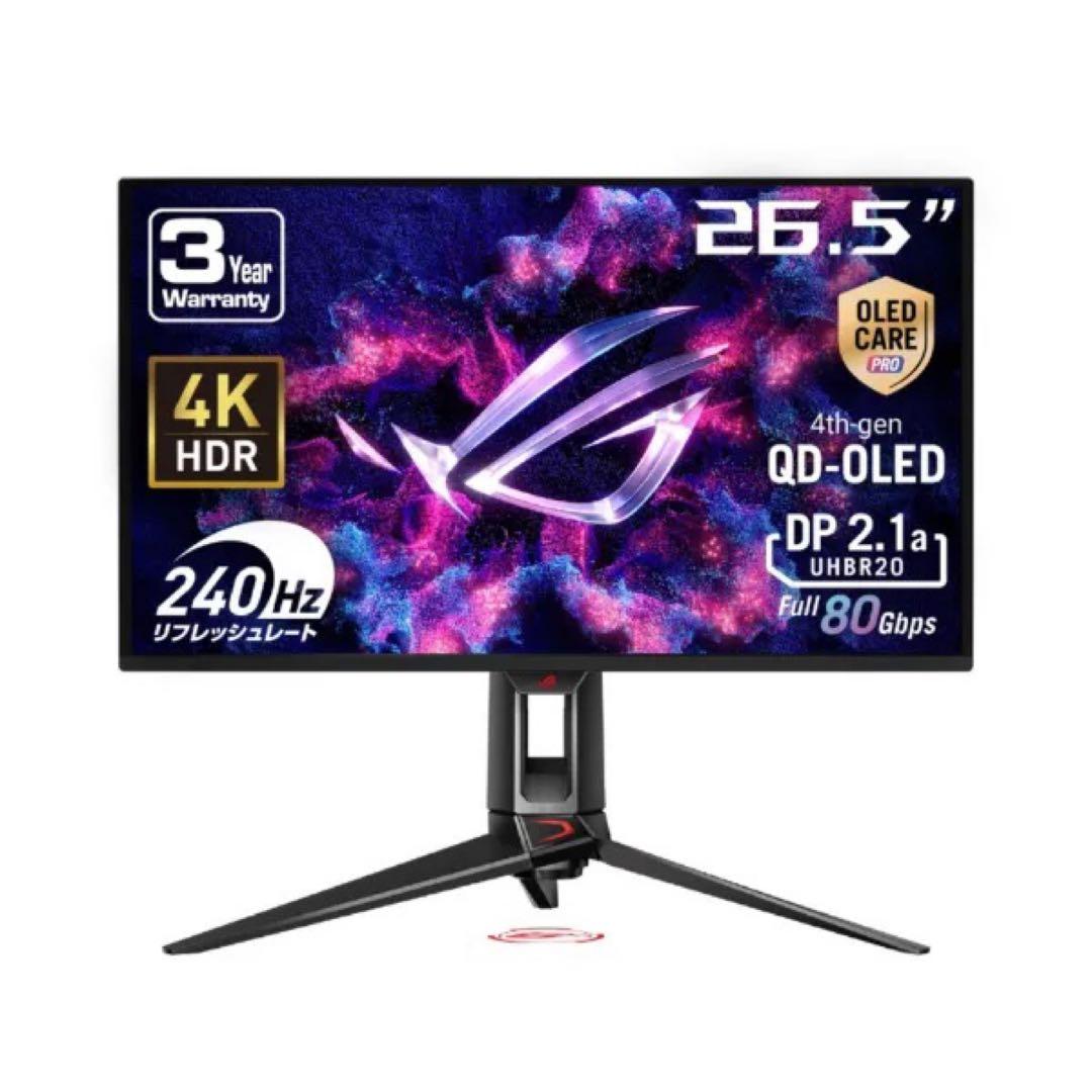 ROGSwiftOLED PG27UCDM 4K 240Hzゲーミングモニター
