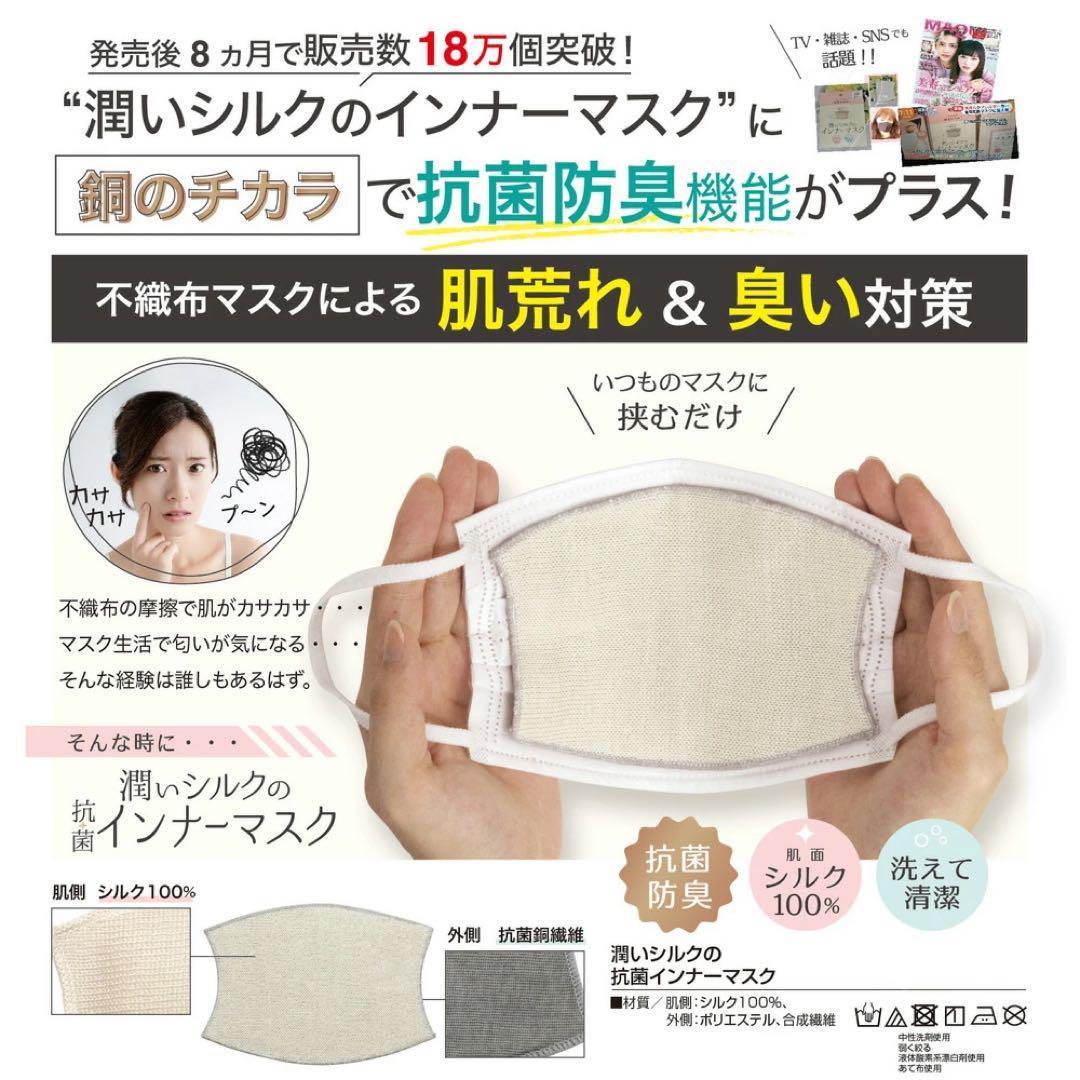 24セット 潤いシルクの抗菌インナーマスク 1枚入 424499