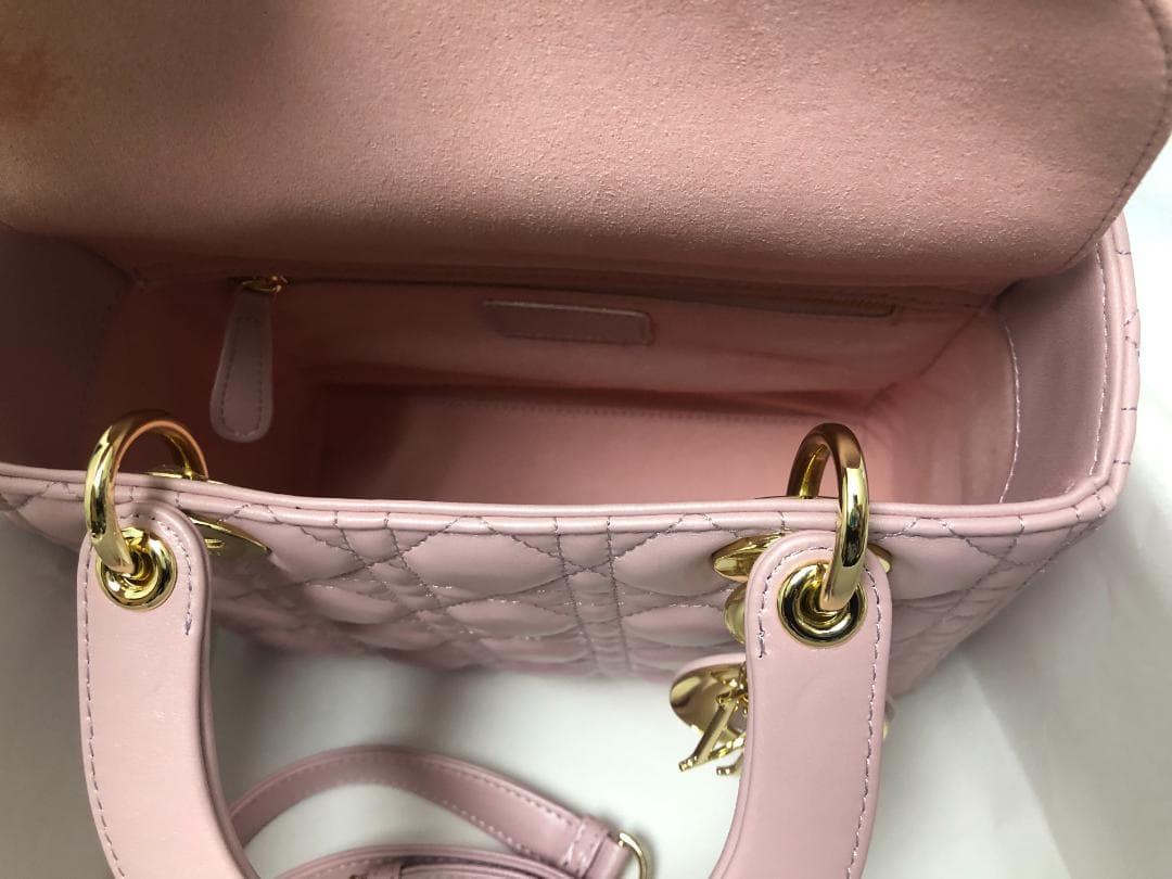 Lady Dior バッグ　ミニ　ピンクレディディオール