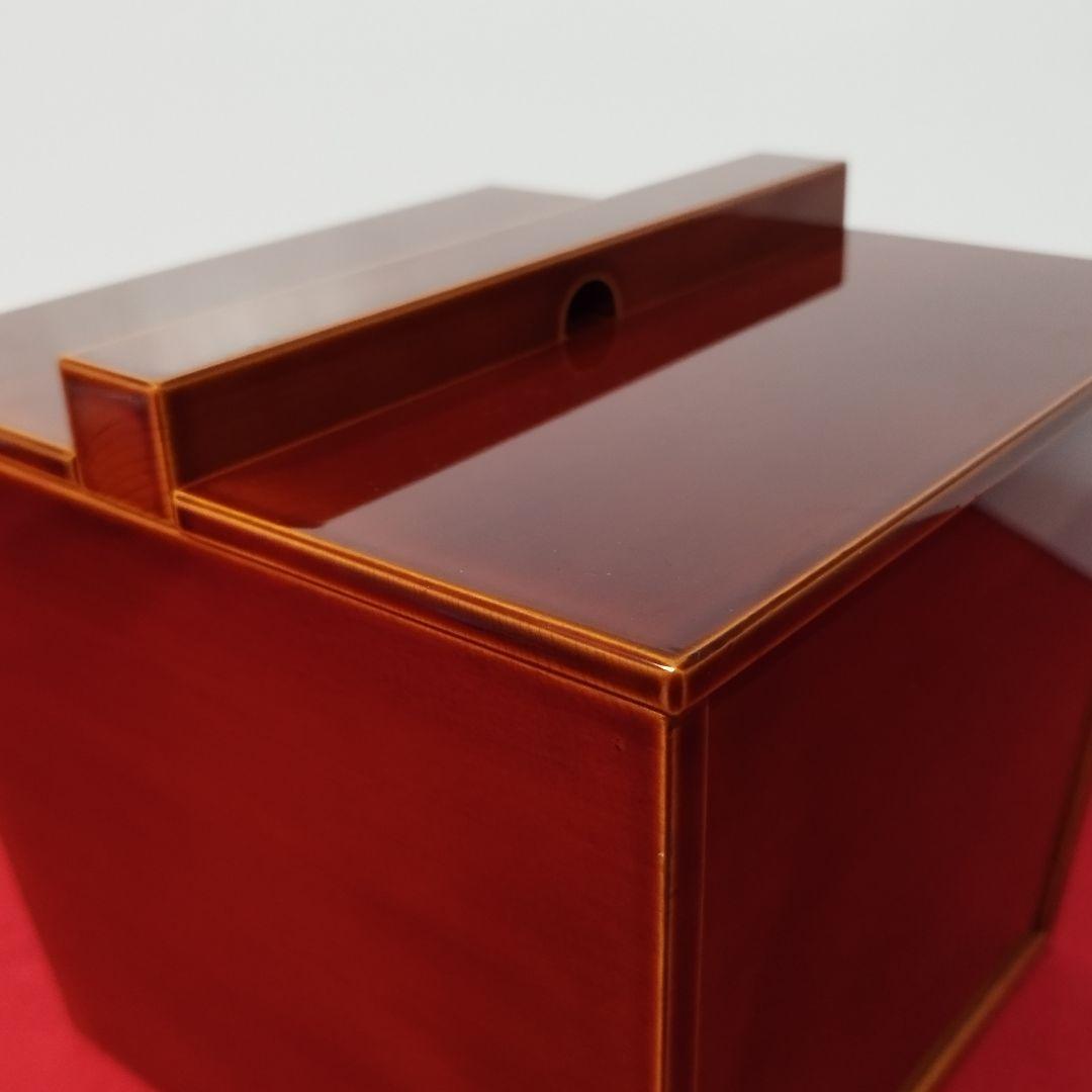 【極美品】飛騨春慶塗 釣瓶水指 化粧箱付