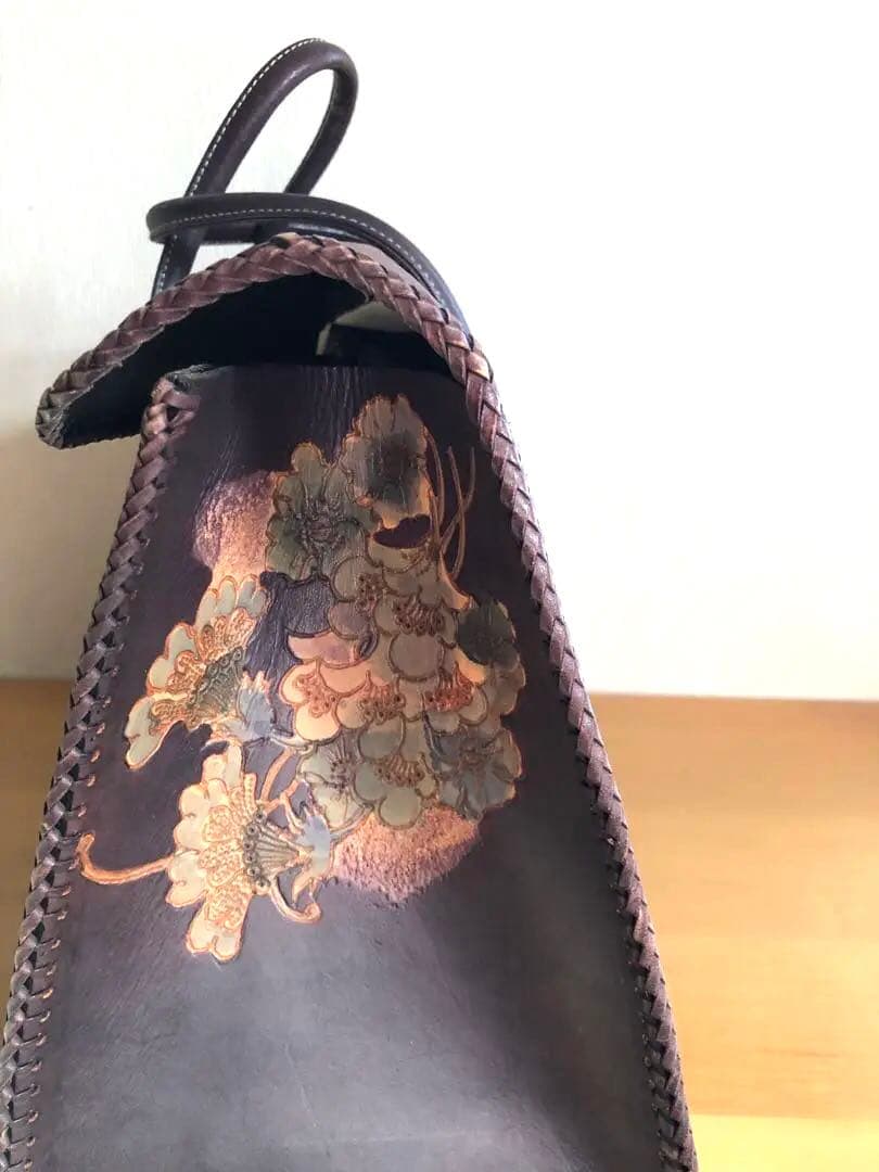 革 トートバッグ レザークラフト 手作り ハンドメイド ボストンバック