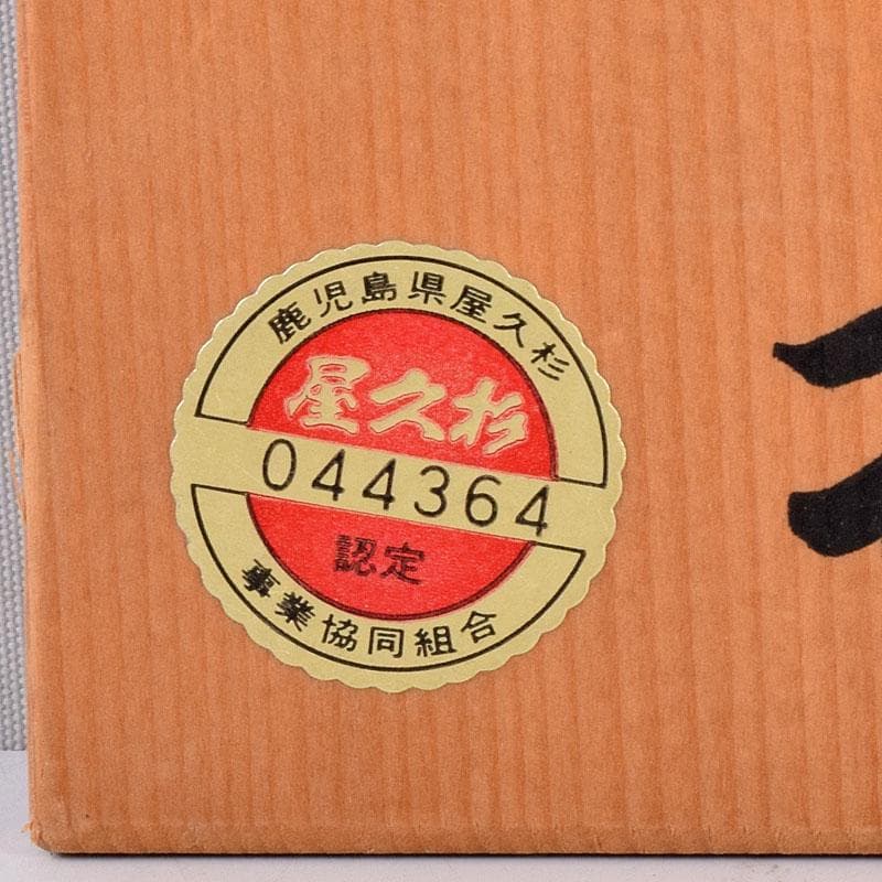 煎茶道具　屋久杉　茶托　五客　共箱　Z　8538