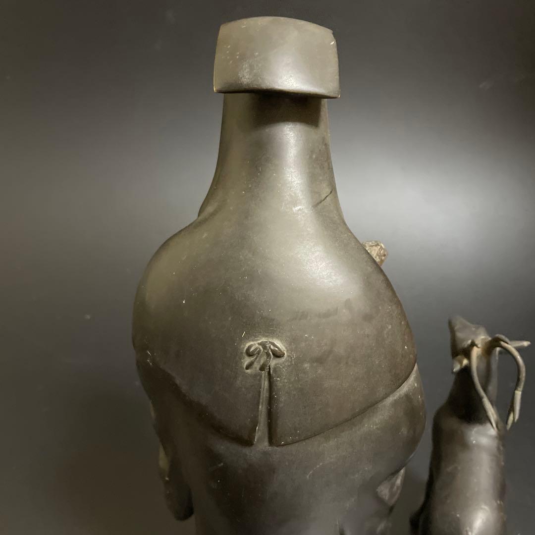 時代　真鍮製　仙人と鹿　不老人2