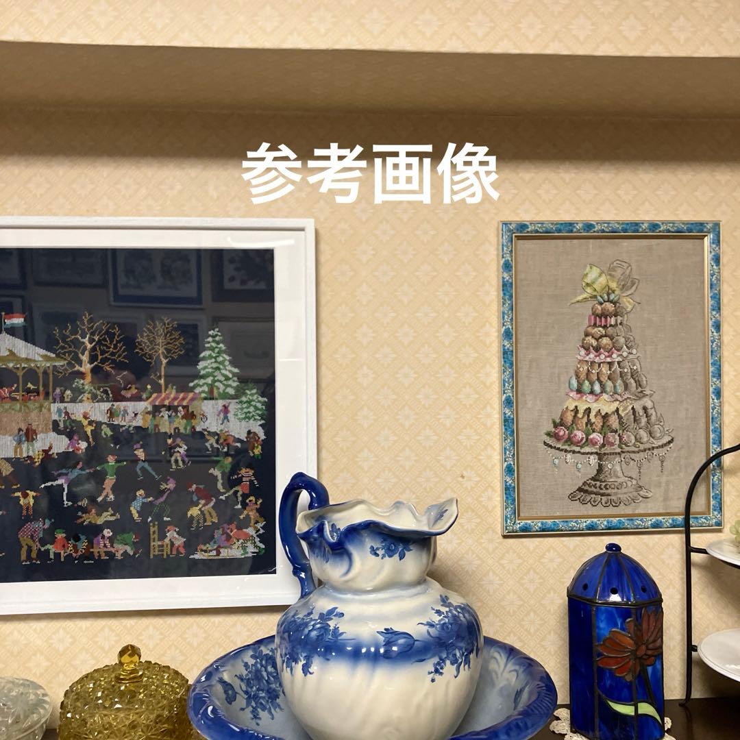 フランス刺繍　フルーツタルト　額装品