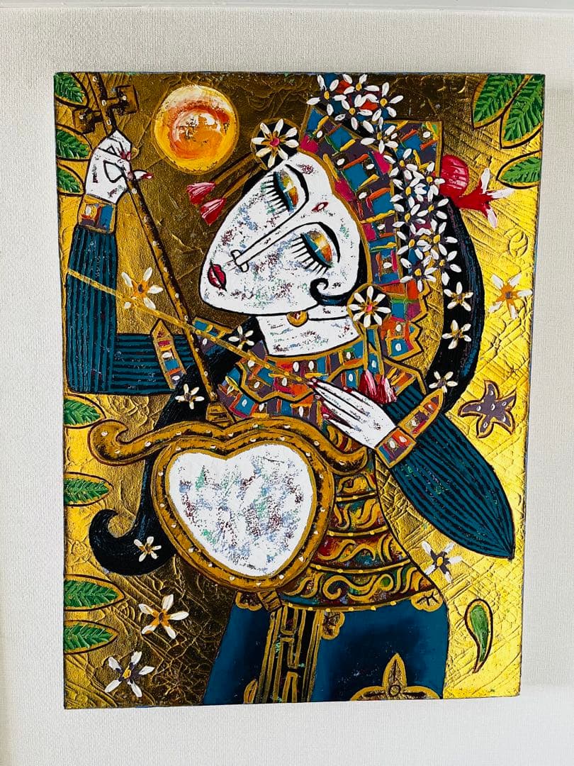 バリ　ウブドゥ　絵画
