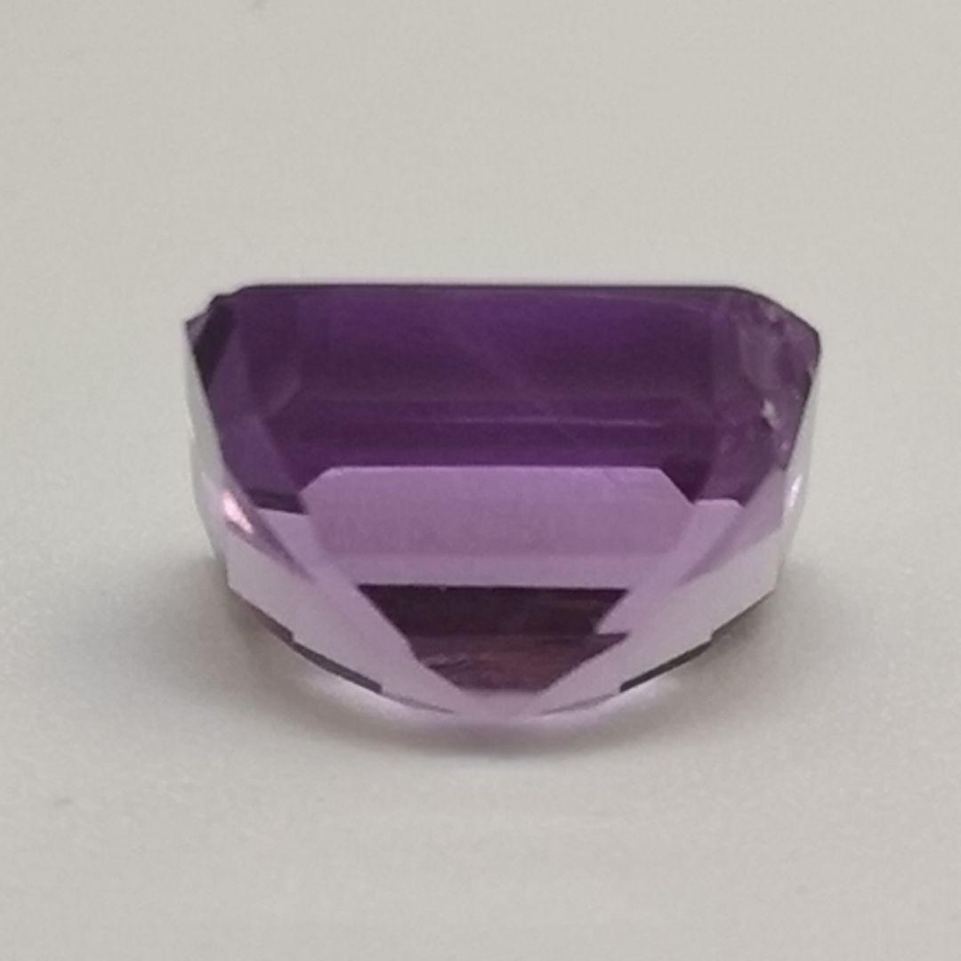【95】 アメジスト 大粒 3.4ct エメラルドカット