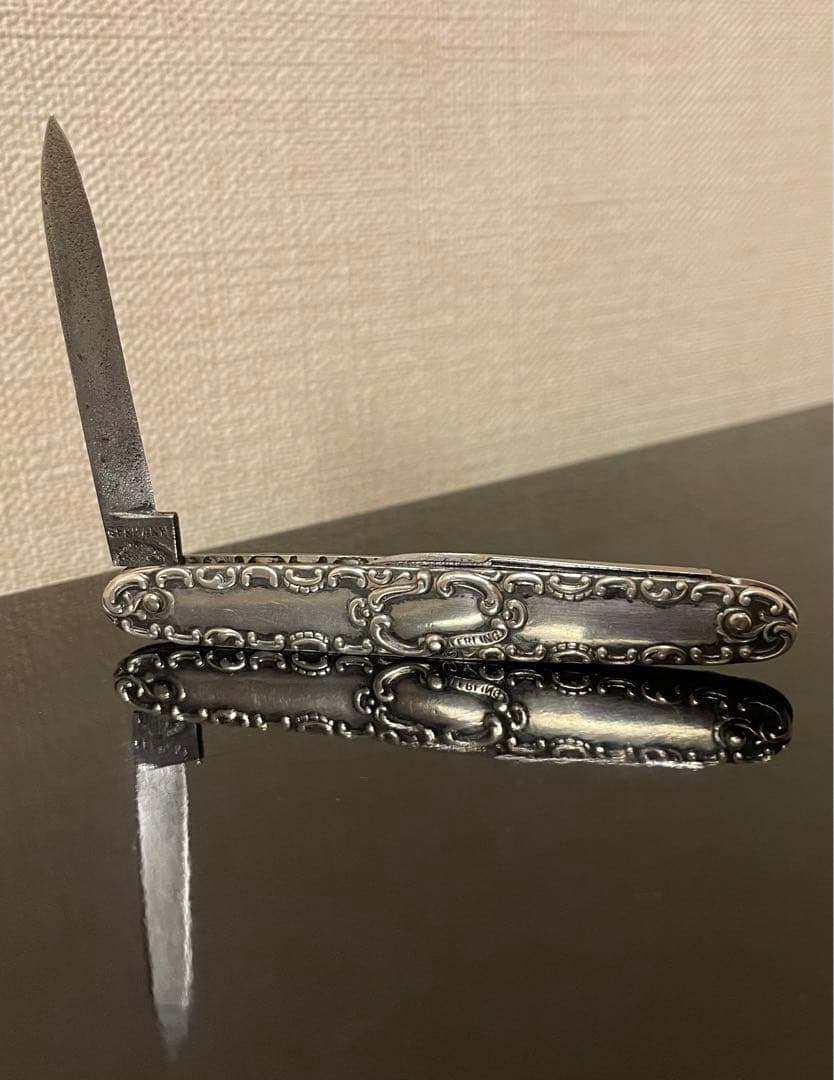 アンティーク　シルバー　フルーツナイフ　Howes Cutlery Co.ドイツ