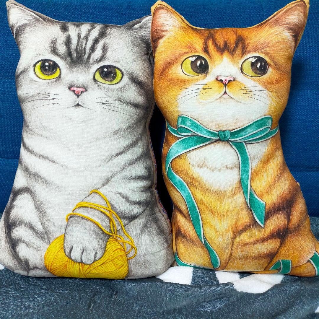 コヤンイサムチョン ハンドメイド 赤ちゃん猫と友達ぬいぐるみクッション5点セット