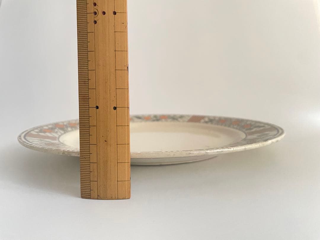 フランス　アンティーク　花柄陶器プレート