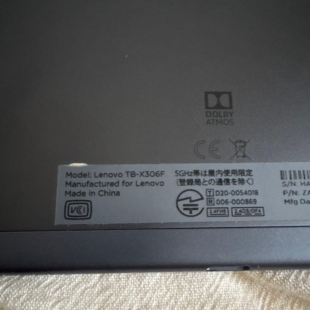 Lenovoタブレット　モデル　Lenovo TB -X306F