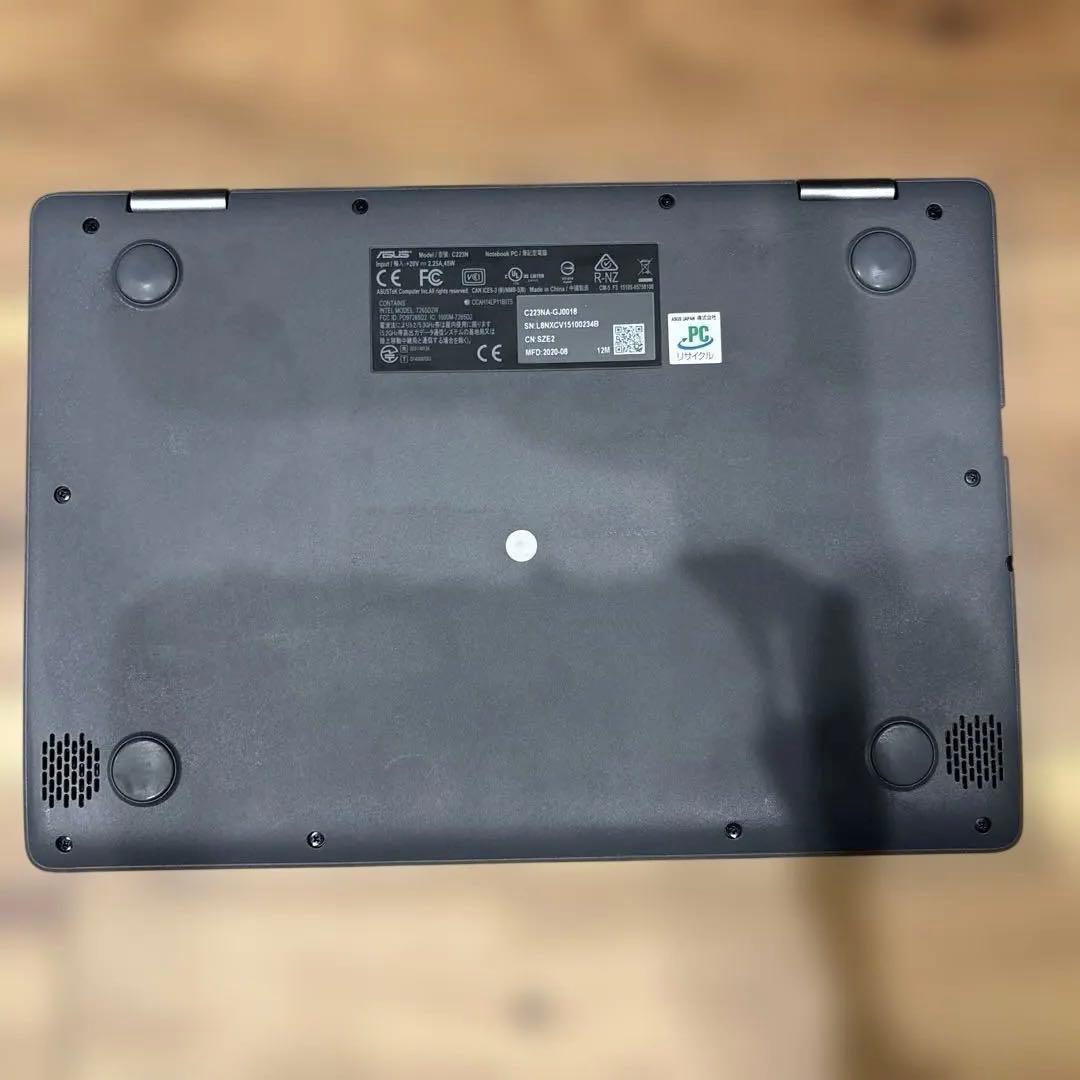 Chromebook ノートパソコン グレー C223NA 充電器あり