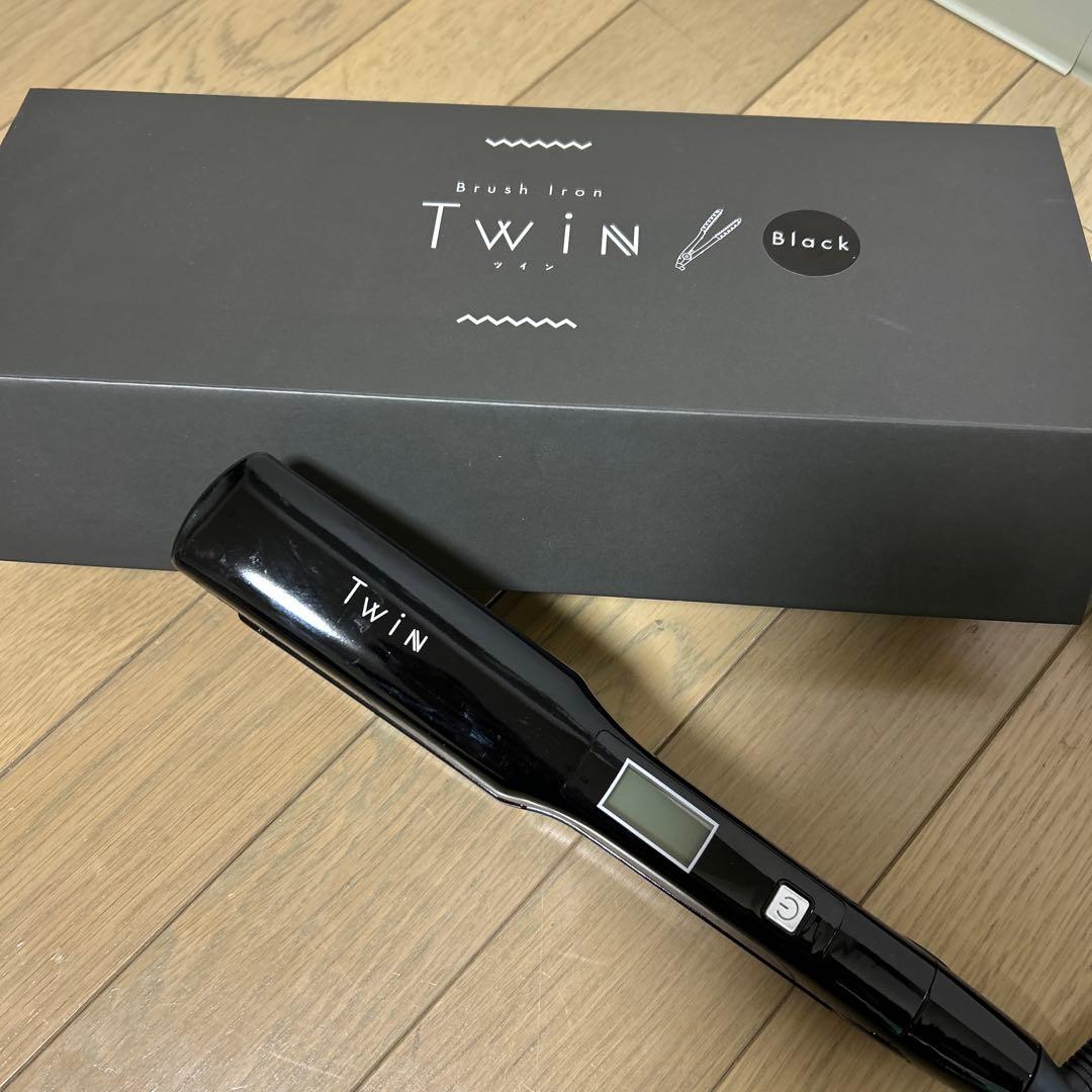 TWIN ブラシアイロン ブラック