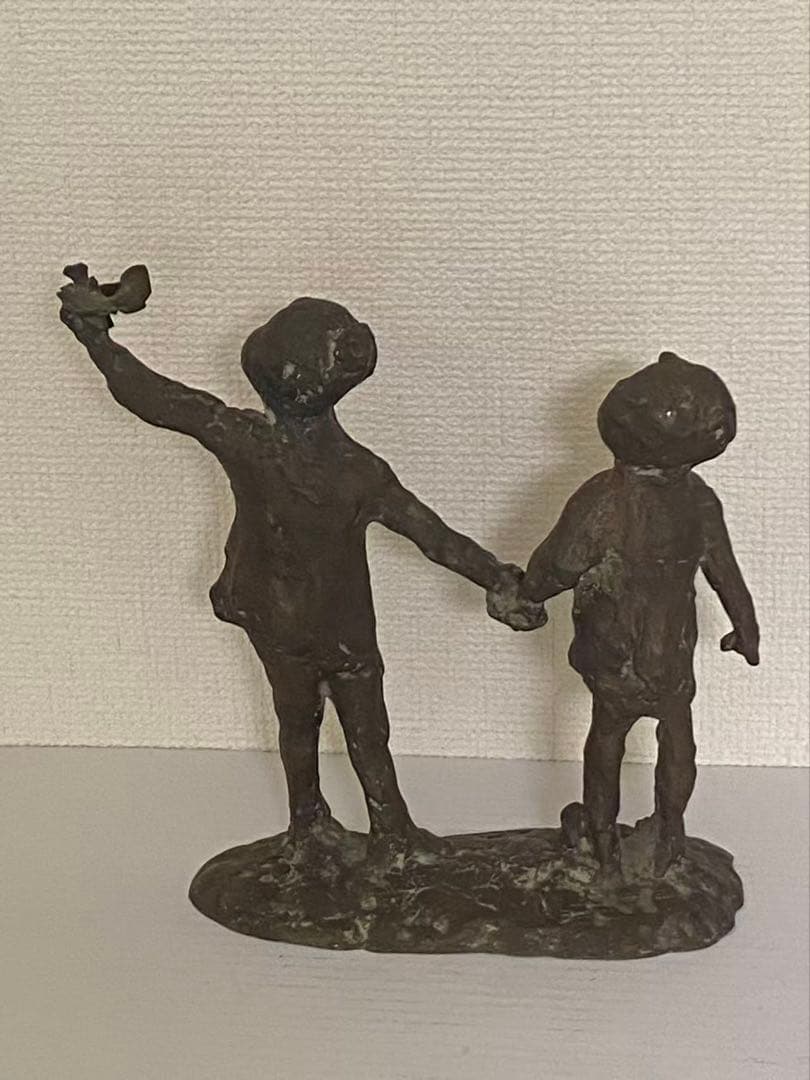 銅像 置物 レトロ 年代不明 現壮品