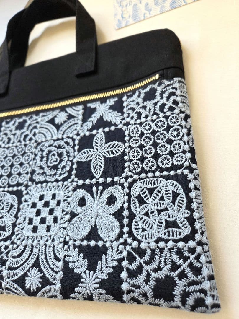 forest tile ミナペルホネン◆PC bag　パソコンケース