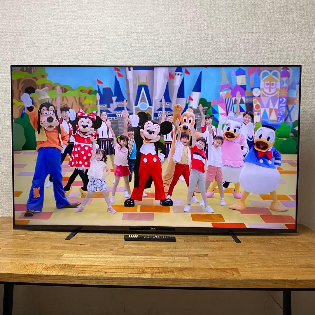 TCL 65V型 4K 液晶テレビ スマートテレビ 65P8S 動画配信アプリ○