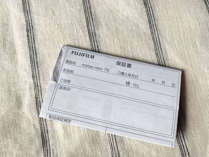チェキ FUJI FILM INSTAX MINI7S ホワイト
