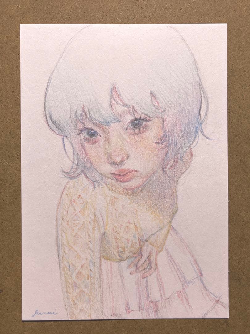 手描き　イラスト　絵　オリジナル　女の子