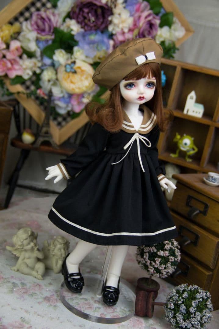 F03 bjd 1/3 ドール 衣装 セーラー服 球体関節人形 ハンドメイド