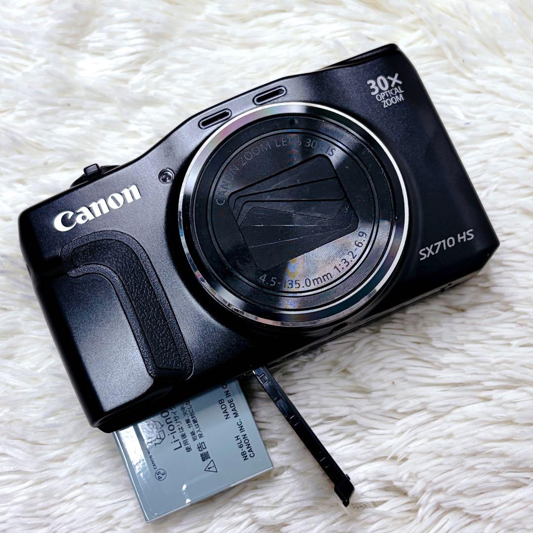 極美品✨ Canon PowerShot SX710 HS 黒 Wi-Fi内蔵