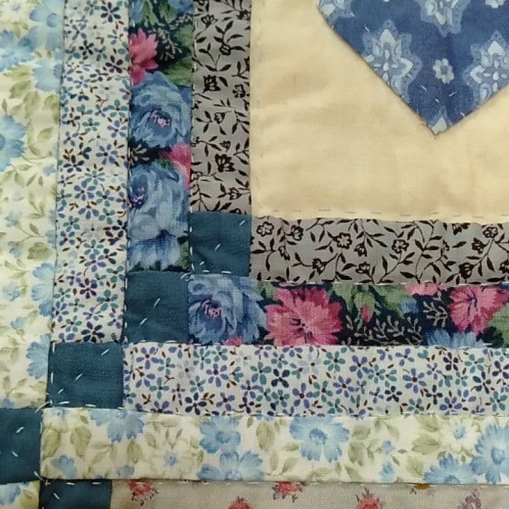 パッチワークキルト　完成品　ハンドメイド　タペストリー
