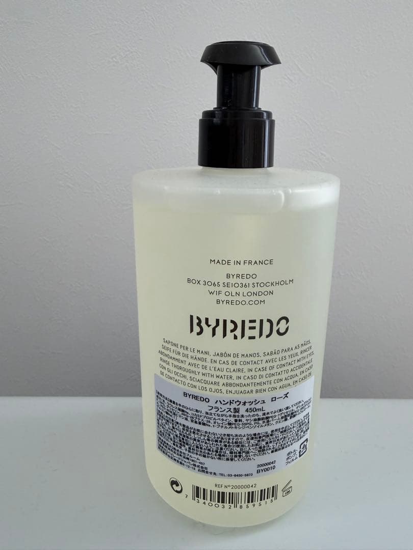 BYREDO ROSE ハンドウォッシュ 450ml
