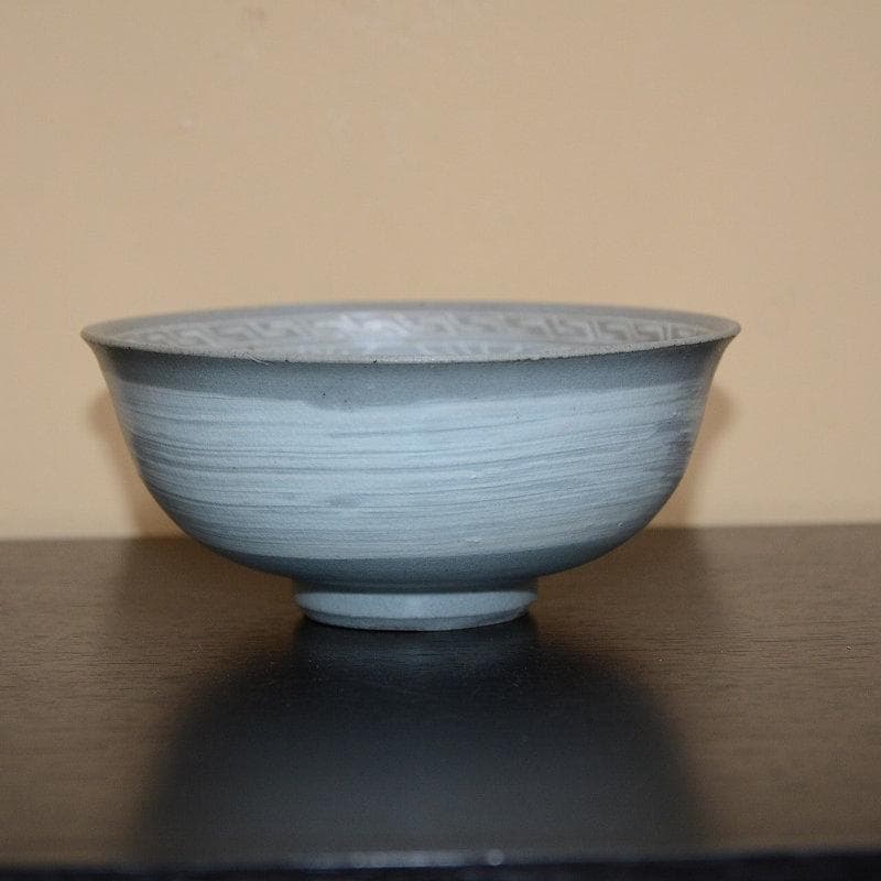 茶道具　高麗　三島刷毛目茶碗　韓国　東南陶窯研究所　古堂趙斗彦　古物　　送料込み