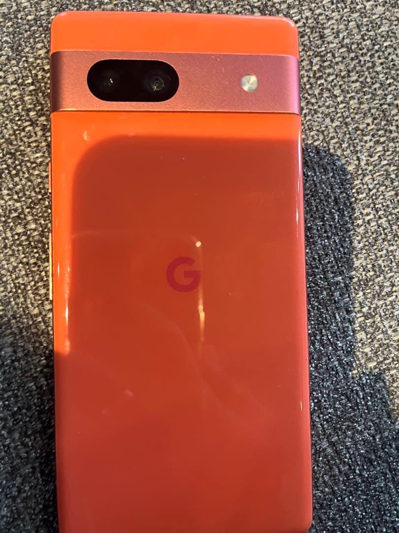 Google Pixel 7a オレンジ 画面割れ 背面浮きあり SIMフリー