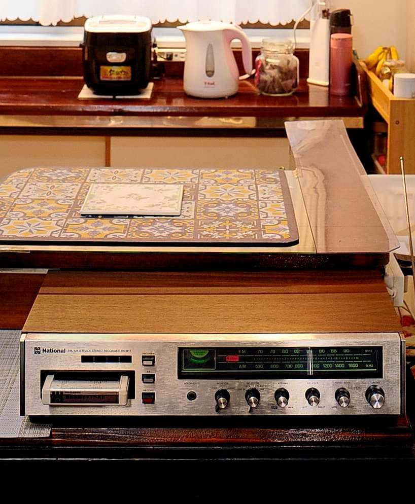 ★NATIONAL AM-FM 8TRACK RESEIVER RS-817　♪