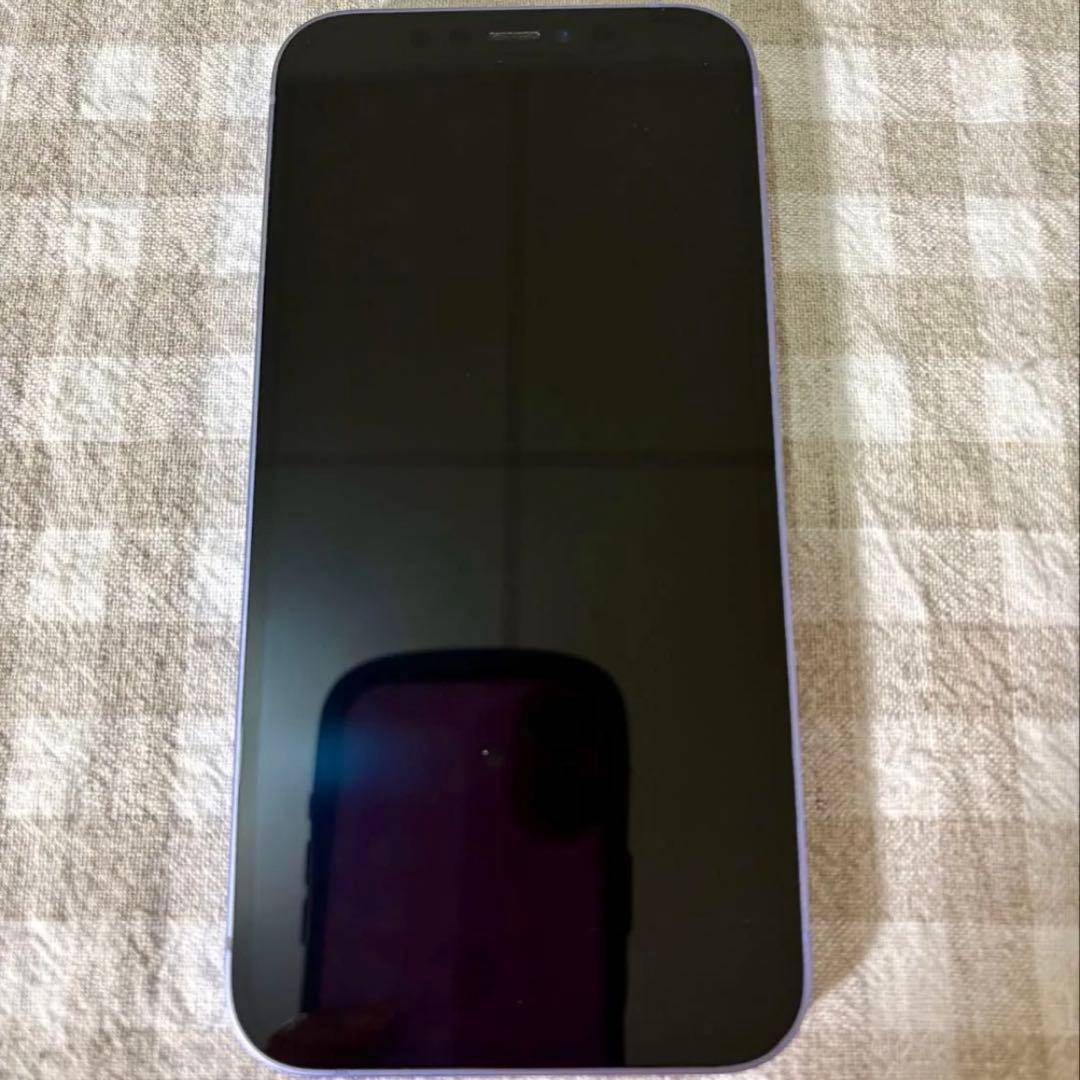 iPhone12 128GB パープル SIMフリー バッテリー90% 動作良好