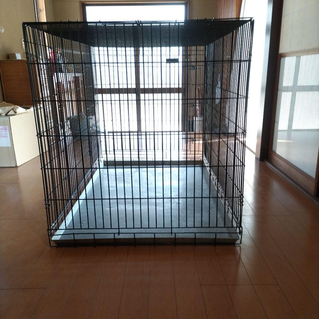 大型犬用折りたたみ金属ケージ