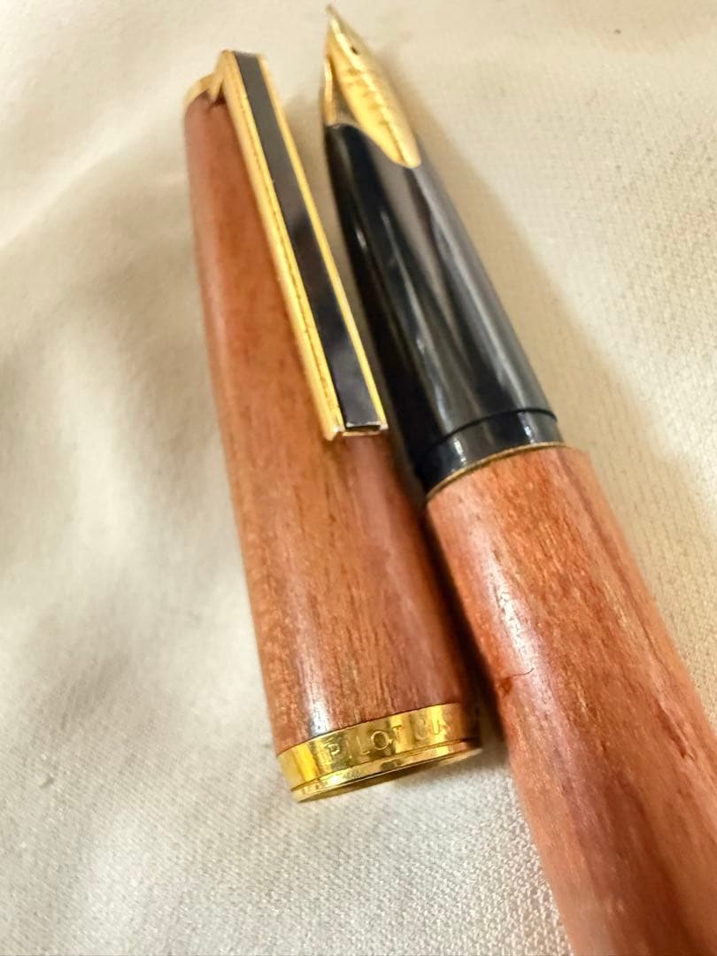 パイロット 万年筆 18K 750 H474木軸 ゴールドカスタム・カエデ