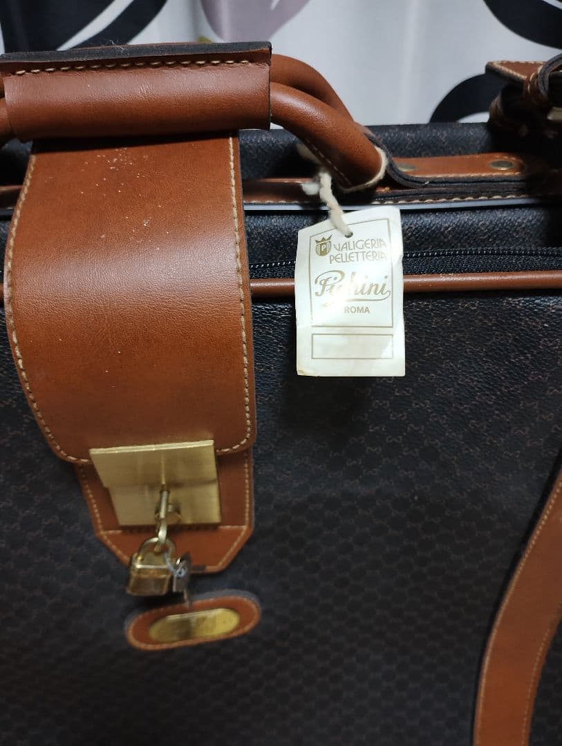 Moalli Italy ボストンバッグ 黒/茶