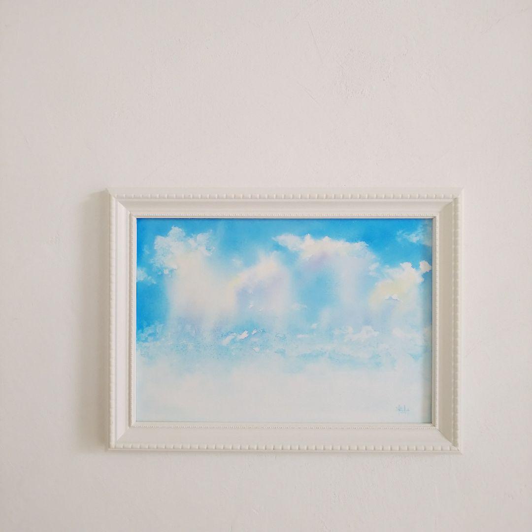 癒しの水彩画1091 sky