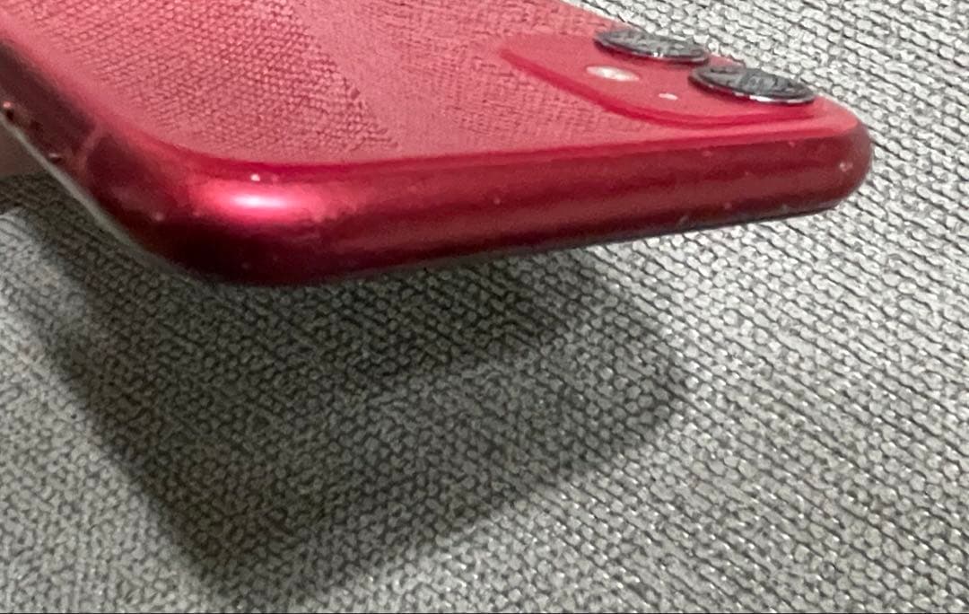 iPhone11 128GB RED SIMフリー faceID使用不可