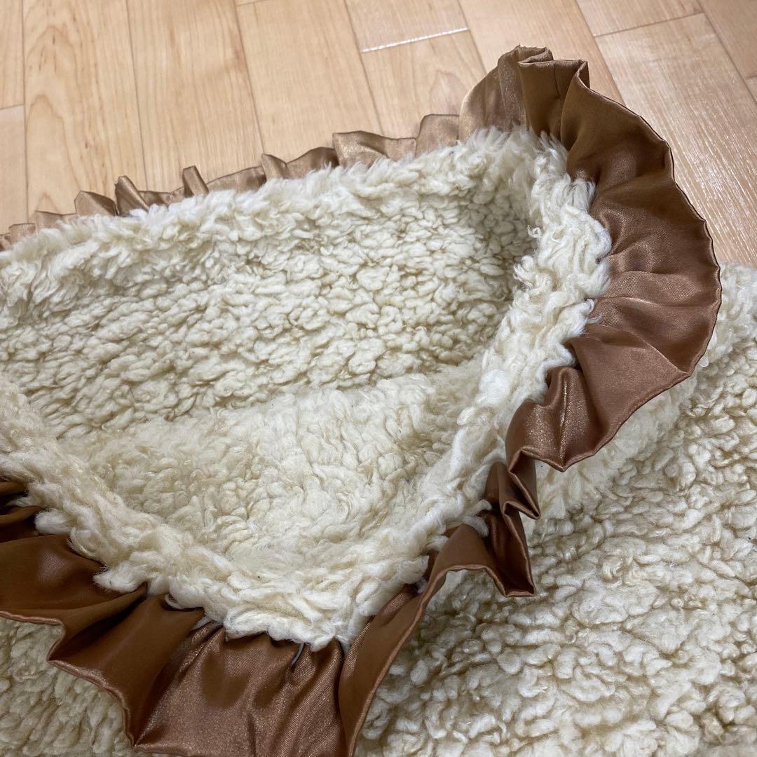 For Dear D レリット　 ベージュのもこもこシープファー