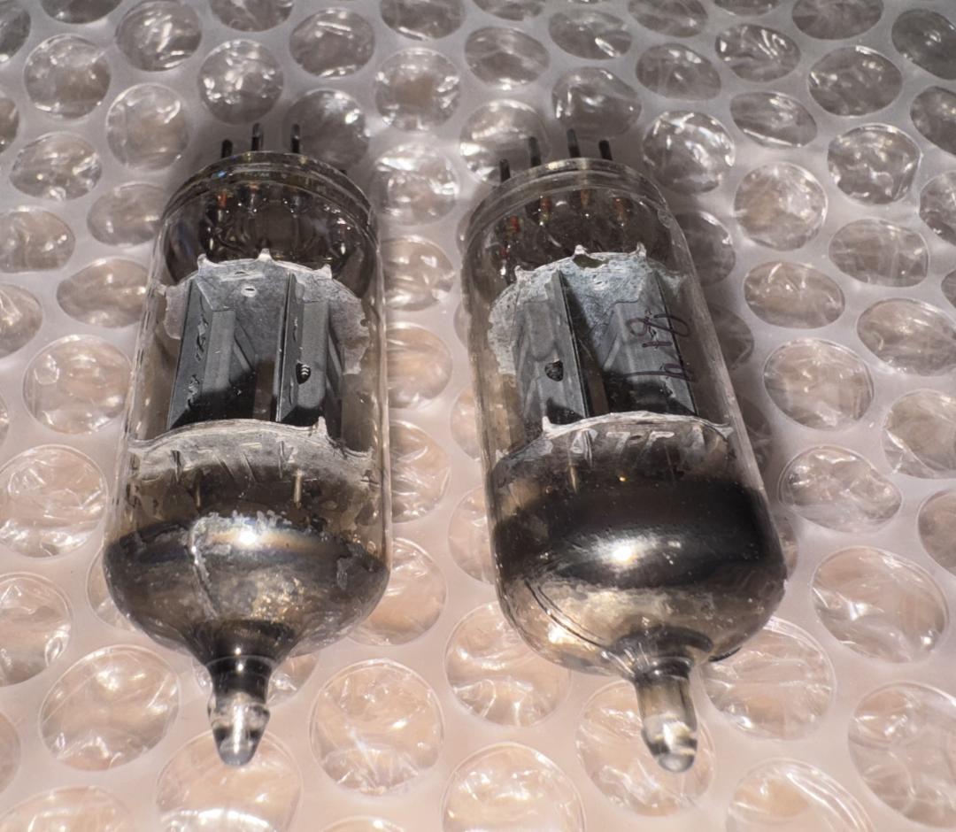 2本 ムラード ECC82 12AU7 BVA ブリマー UK 新品? 未使用?