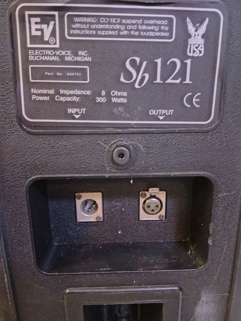 綿*の様 Electro-Voice Sb121 スピーカー中古品 ケーブル付属