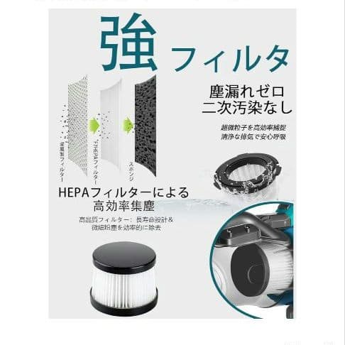 充電式掃除機 コードレスクリーナー マキタ18V互換 集塵機 16000Pa強力