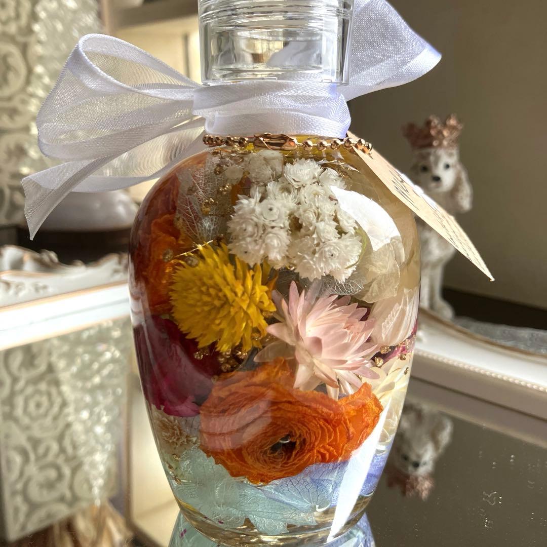 ◆ハーバリウム　312 一周お花の春bottle *.:。✿*゜