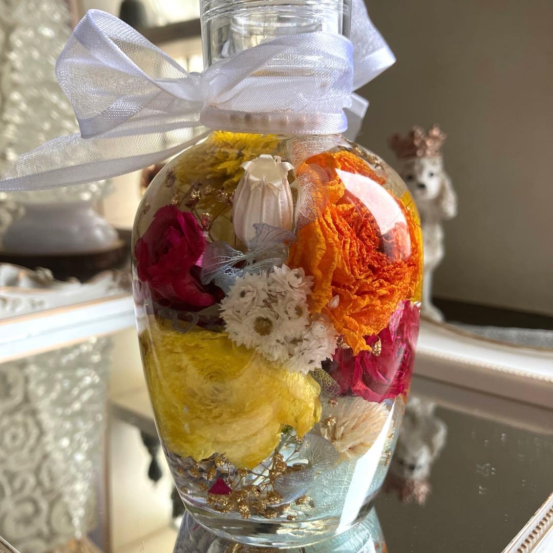 ◆ハーバリウム　312 一周お花の春bottle *.:。✿*゜