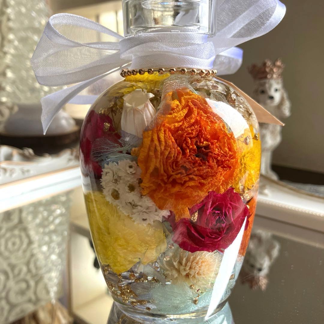 ◆ハーバリウム　312 一周お花の春bottle *.:。✿*゜
