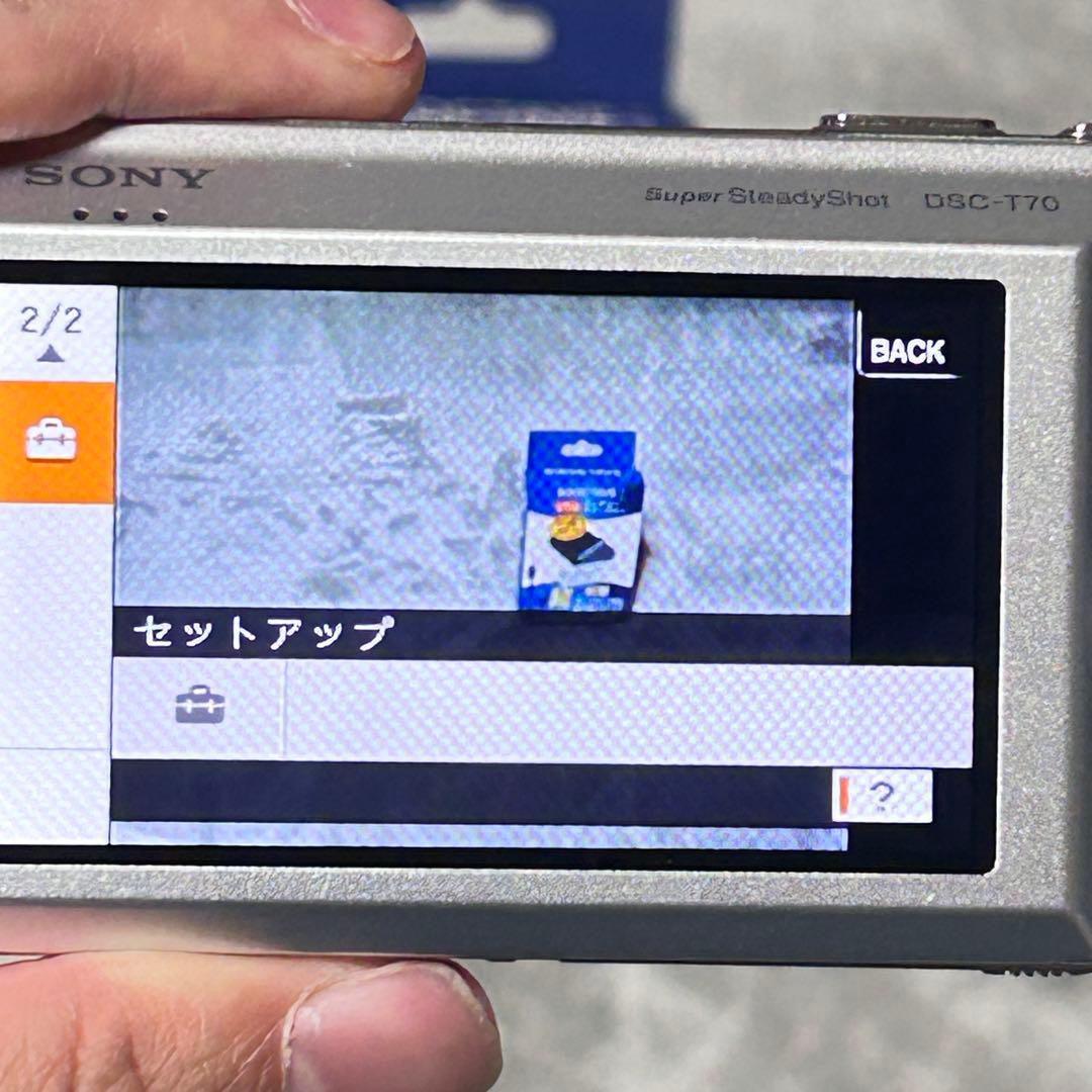【動作品　美品】SONY Cyber-shot DSC-T70 充電器　電池付き